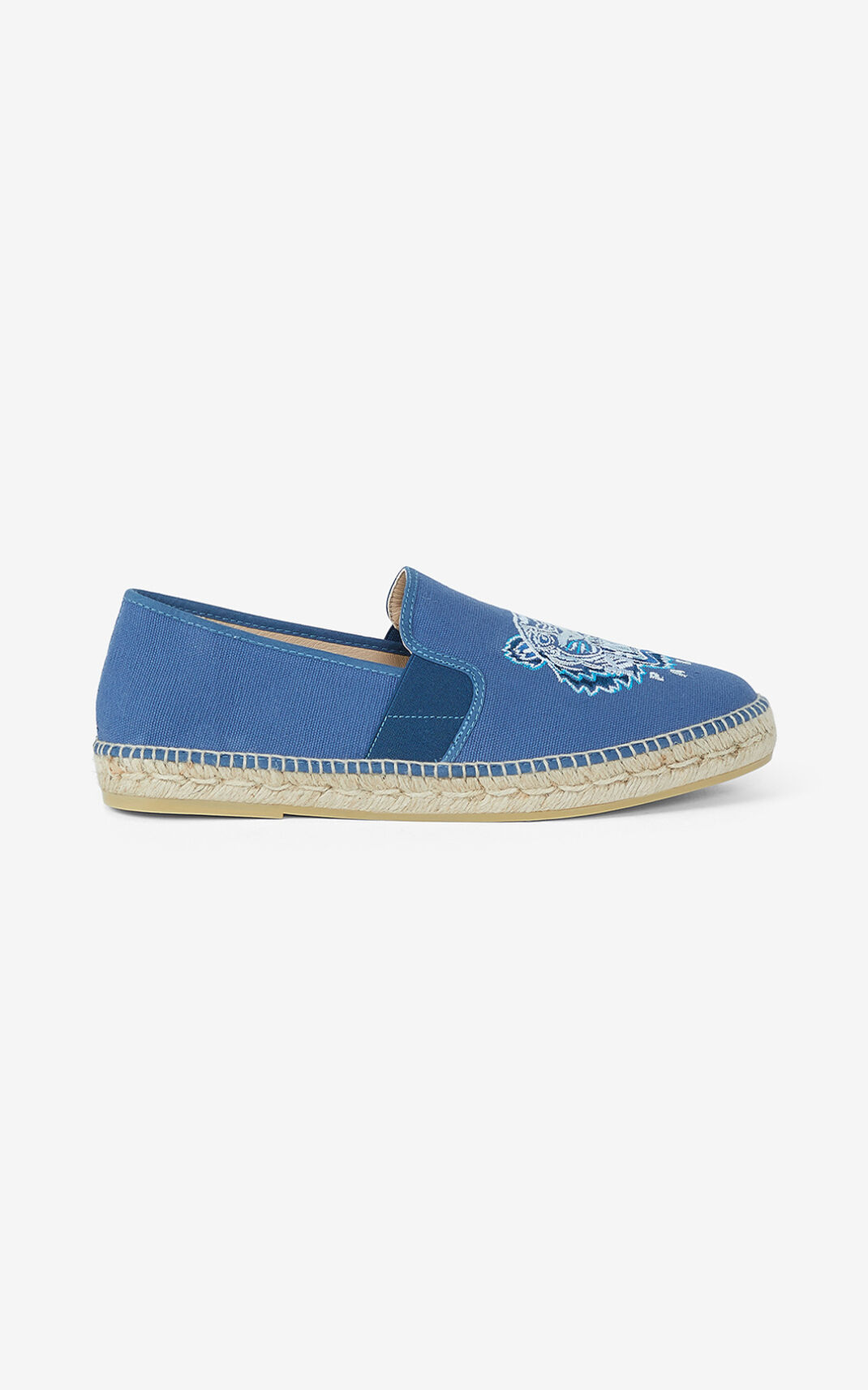 Kenzo Tiger elasticated Espadrilles Herre - Blå DK-025114